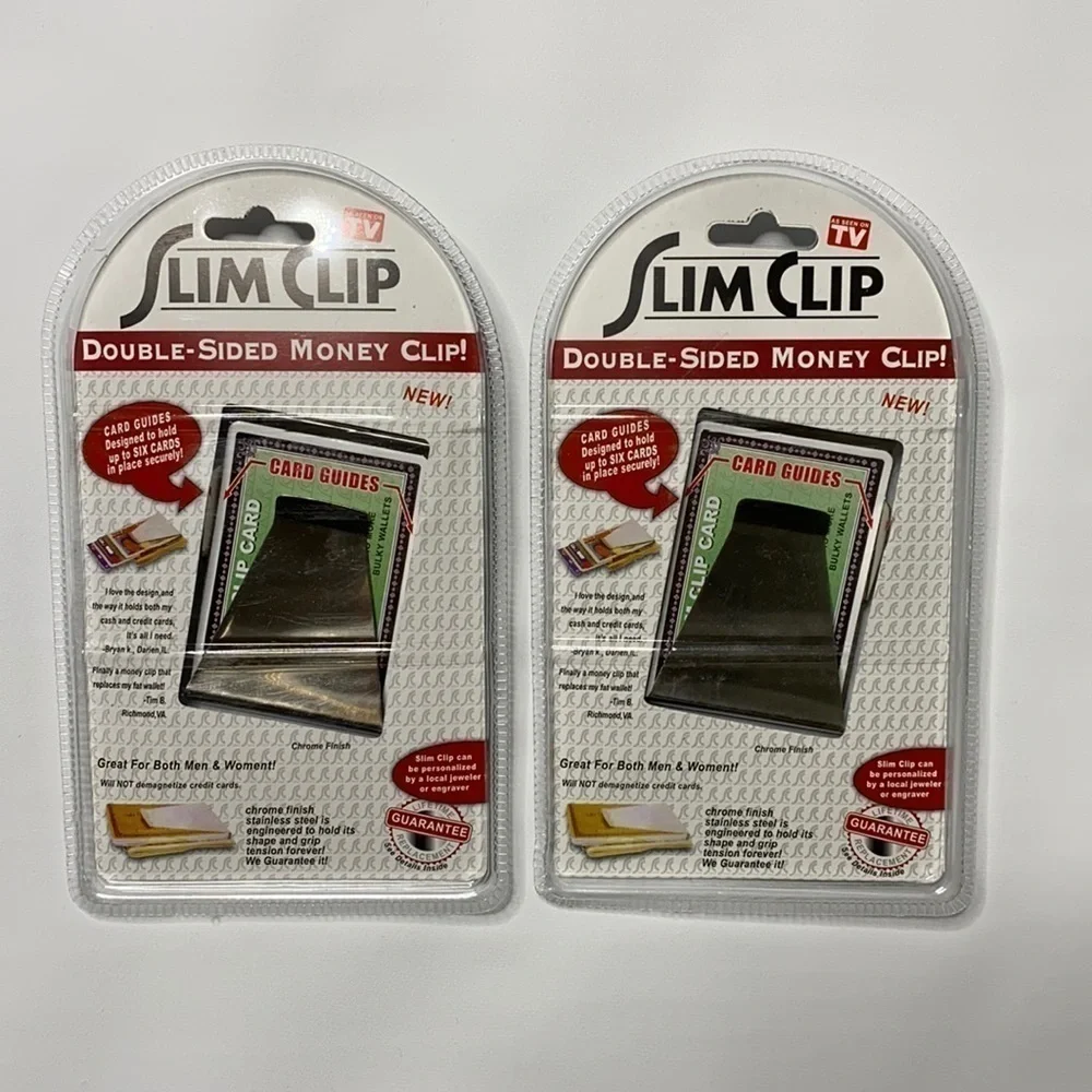 Slim Clip Double Sided Money Clip Bundle (2)